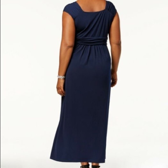 NWT NY Collection Navy Dress Sz 2X - Picture 4 of 9